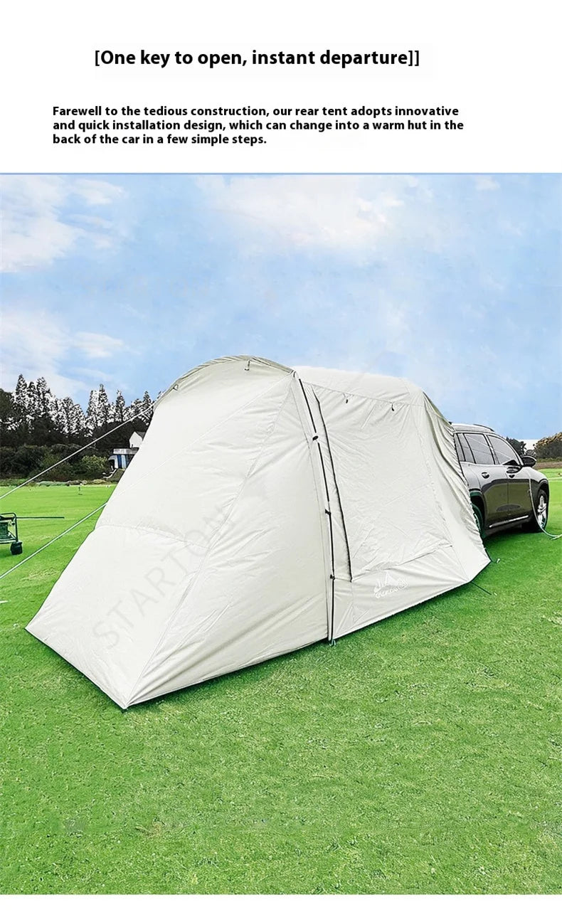 Portable Waterproof SUV Tail Tent Lohascamping Car box docking tent  3-4 people Dome tent Sunshade Tunnel style tent,Large tent,