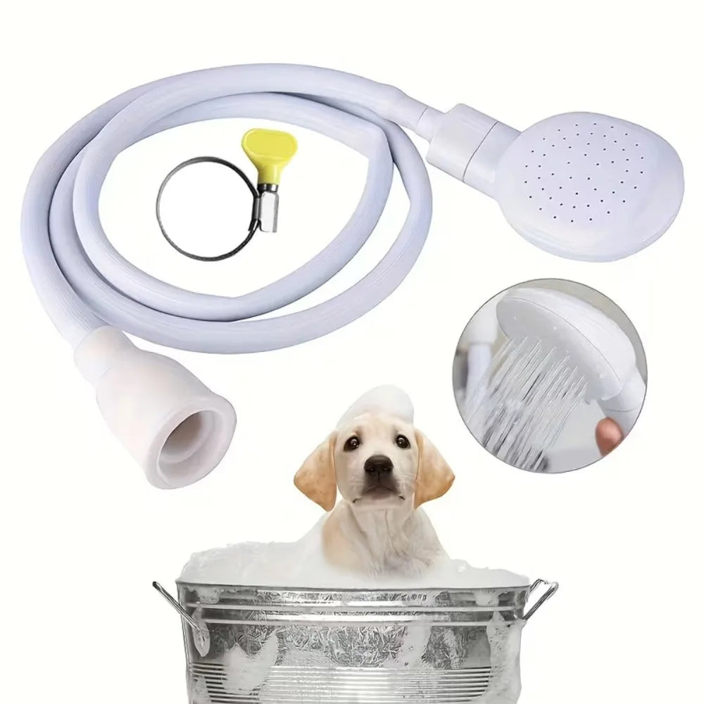 Universal Sink Spray Rubber Hose Handheld Rain Shower Head Portable Spray Head for Kitchen Bathroom Pet Cleaning Showerhead 1PC