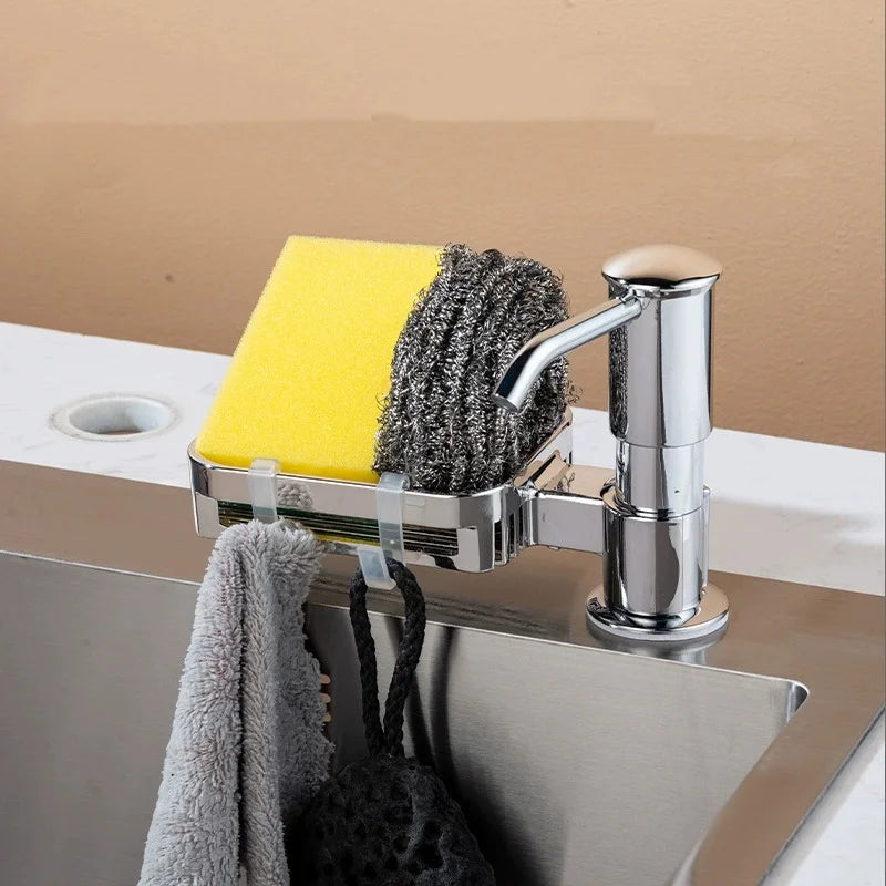 1pcs Kitchen Sink Soap Dispenser Extension Tube Detergent Pusher Hand Push Plastic Soap Dispenser for Sink Accessories