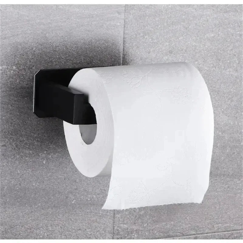 Self Adhesive Toilet Paper Holder Stainless Steel No Drill Wall Mount for Bathroom Kitchen RV Rustproof Space Saving Tools