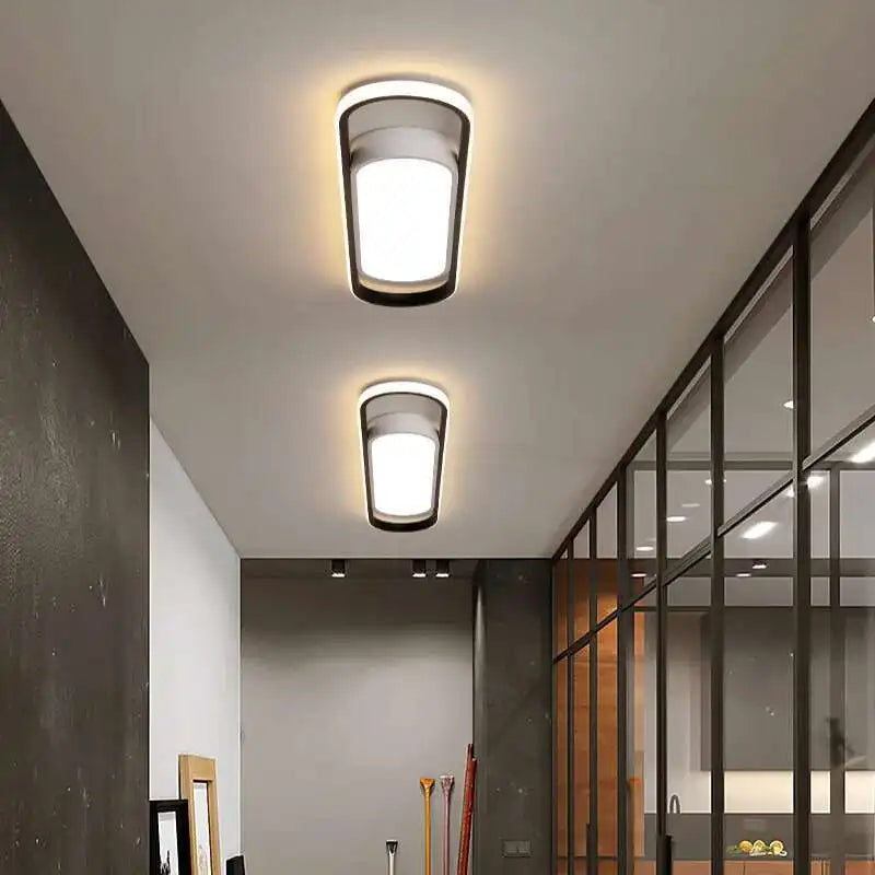 Aisle LED Ceiling Light Rectangular Home Ceiling Chandelier Bedroom Kitchen Decor Lamp Modern Indoor Lighting Living Dining Room
