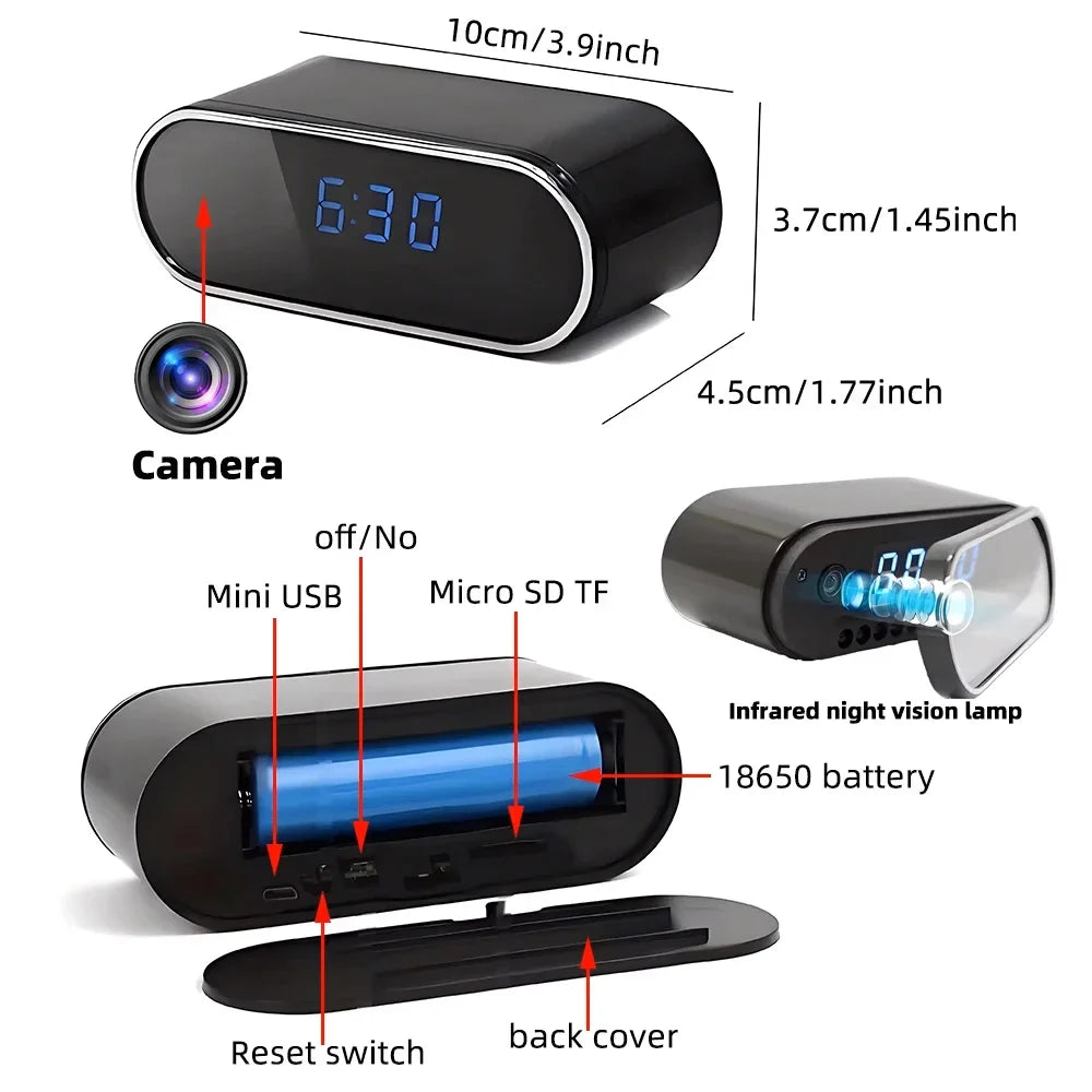 New 4KHD Mini WiFi Camera for Improved Clarity, Infrared Night Vision, Remote Viewing, Motion Detection, Wireless Mini Camera
