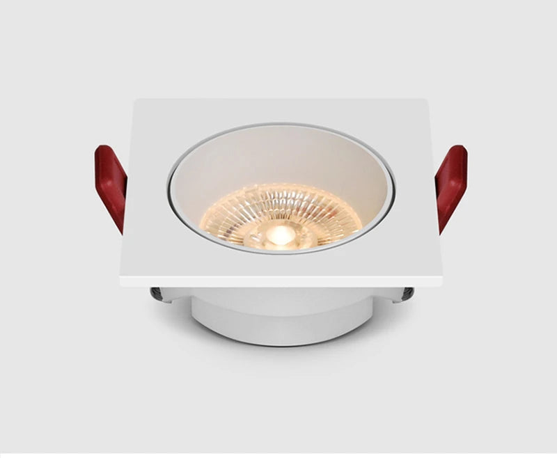 Modern Simple Down Light Embedded Dark Decoration Household Ultra-Thin No Main Light Adjustable Angle LED Anti-Glare Spotlights