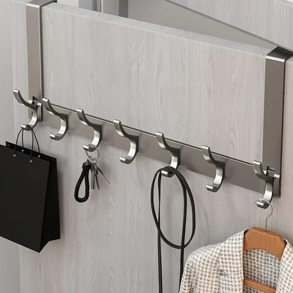 Door Behind Hook Storage Wall Hanging Clothes Hanger Coat Hook Punch-free Hanger Bedroom  Kitchen Organizer Quick Installation