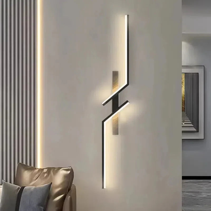 Modern Minimalist LED Wall Lamps - Bedside Interior Lighting for Living Room Bedroom Stairs - TV Backlight Wall Decor Lights