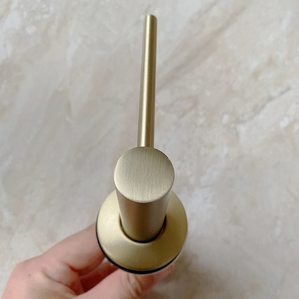 Slim Metal Head Liquid Soap Dispenser Kitchen Sink Bathroom Under Counter Lotion Holder Pump Dish Wash Detergent Silicone Tube