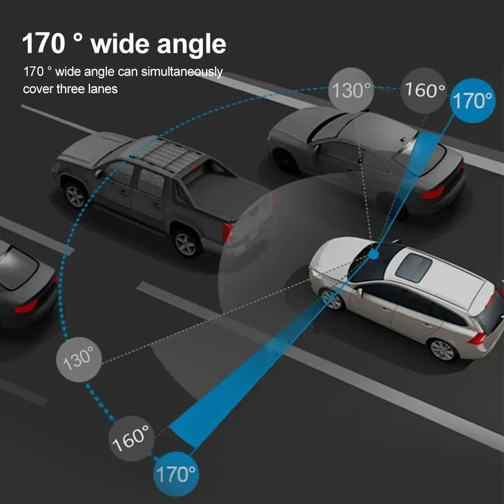 3 Camera Dash Cam For Car Camera 1080P Video Recorder Car DVR Front Rear View Camera Night Vision Black Box Car Accessories