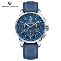 PAGANI DESIGN Men Quartz Watch Modern Light Simple Fashion Pioneer Stainless Steel Tachymeter Waterproof Calendar Luminous Watch