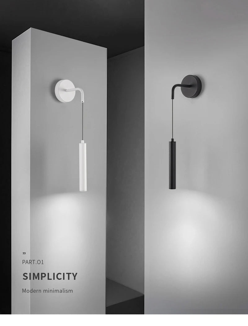 Modern Wall Lamp LED Wall Light Simplicity Spotlights Wall Sconces Indoor Lighting Room Decor For Bedroom Living Room Bedside