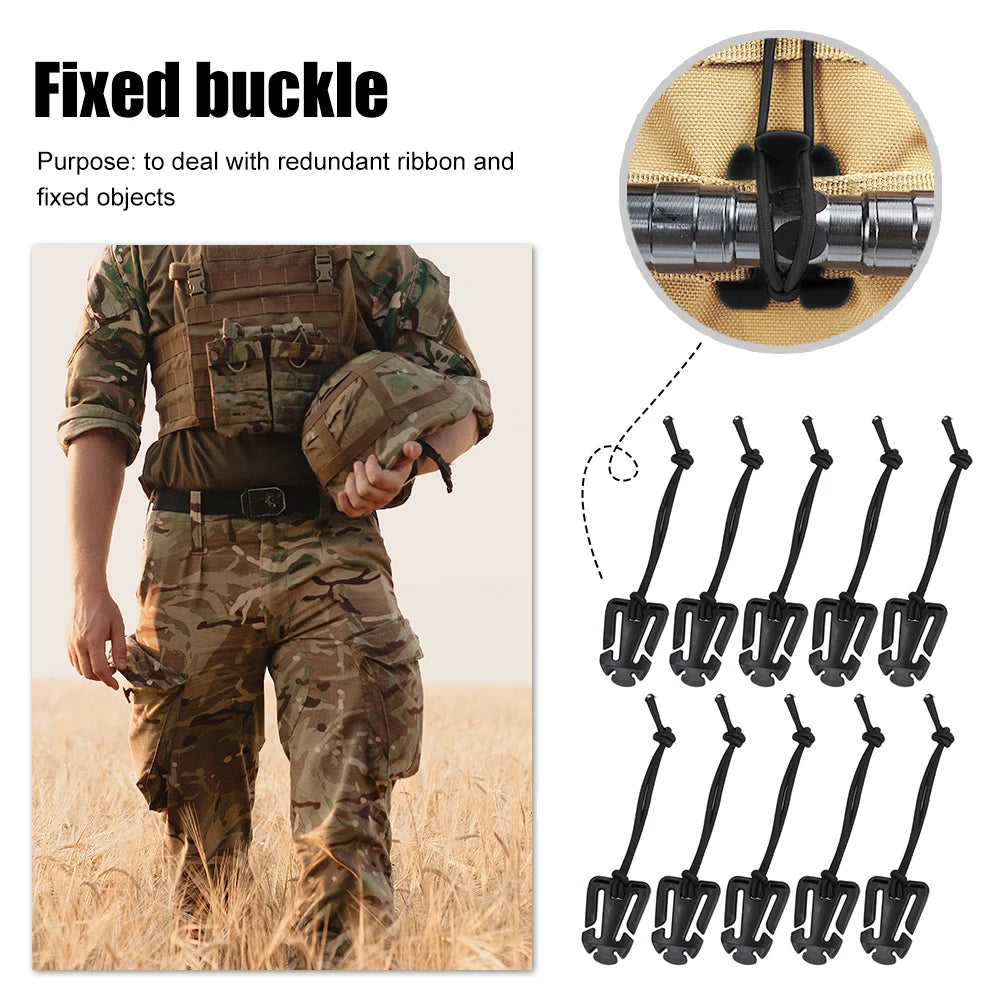 2Pcs Backpack Buckle Clamp Carabiner Survival Gear Tools Carabiner Clips Outdoor Nylon Camping Bag Hanger Hook Wild Hike