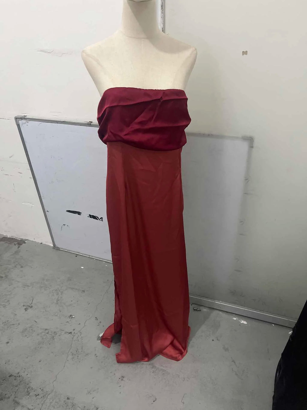 Color Blocking Scarf Collar Suspender Women Maxi Dress Spaghetti Strap High Split Floor Length Evening Dresses Lady Party Robes