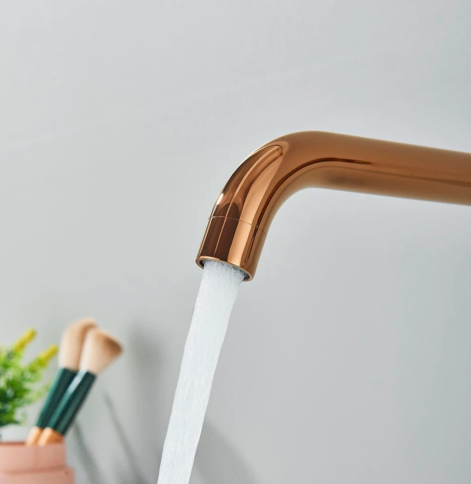 Brushed Gold/Black Basin Faucet Concealed Wall Mounted For Bathroom Faucets Bath Basin Sink Tap Bathtub Hot And Cold Water Mixer