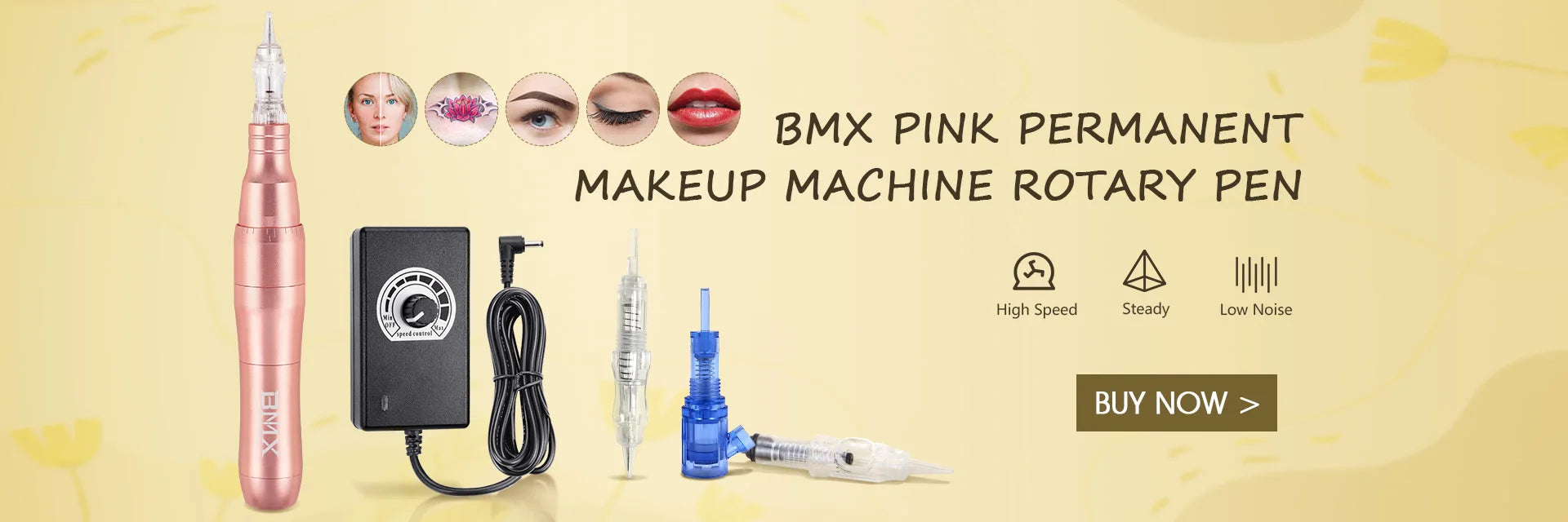 Permanent Makeup Machine Sets Dual Use Rotary Tattoo Machine Pen Tattoo Kits for Cheap Eyebrow Machine with 2 head P300