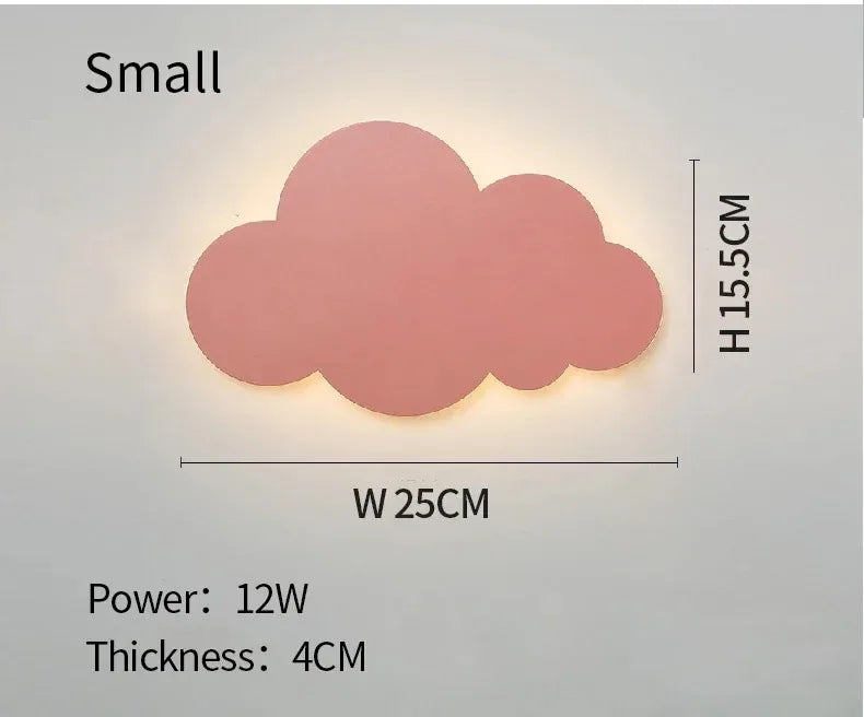 LED Cloud Wall Lamp Touch Control Dimmable Modern Wall Light for Kids Children's Bedroom Living Room Decor 220v