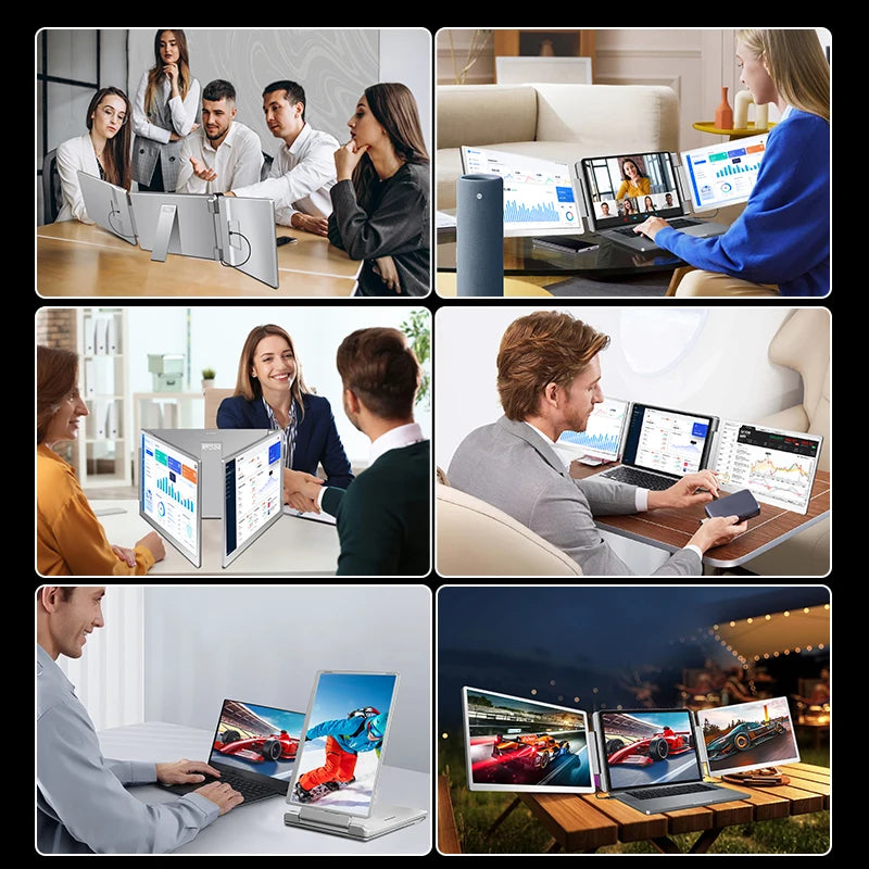 2026 ODM/OEM Laptop Screen Extender Portable 16 Inch 1200P Monitor Extender Laptop with Plug & Play LCD Monitors for Laptop Use