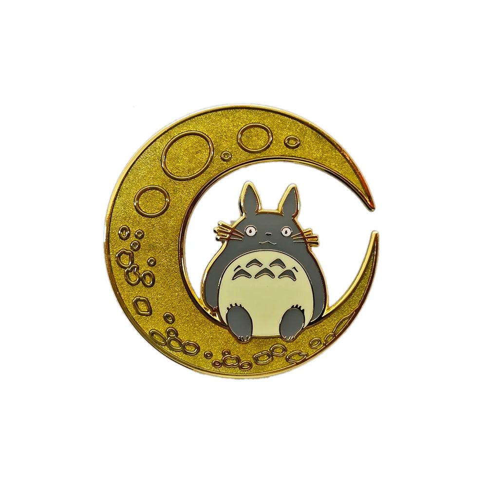 High-quality enamel brooch, cute moon cat brooch, suitable for backpacks, clothes, blog decorations, and holiday small gifts