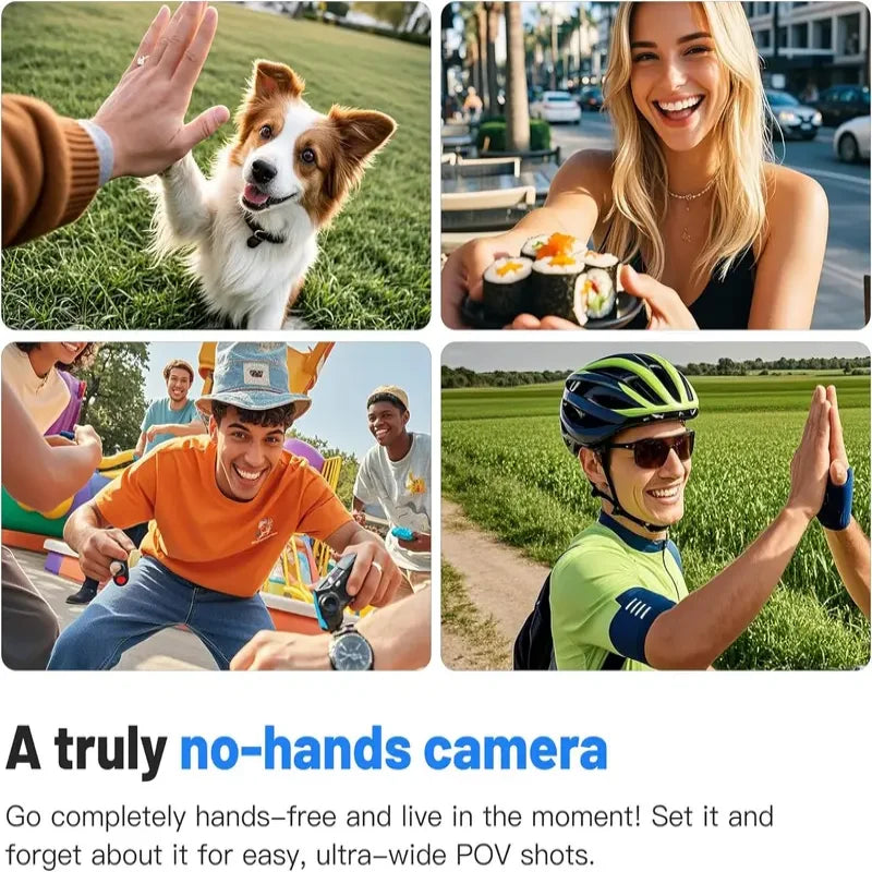 4K FHD 1080P Action Camera In Helmet Motorcycle Bike Sport Mini Filming Bicycle Outdoor SportsBody Cam And Video Recording
