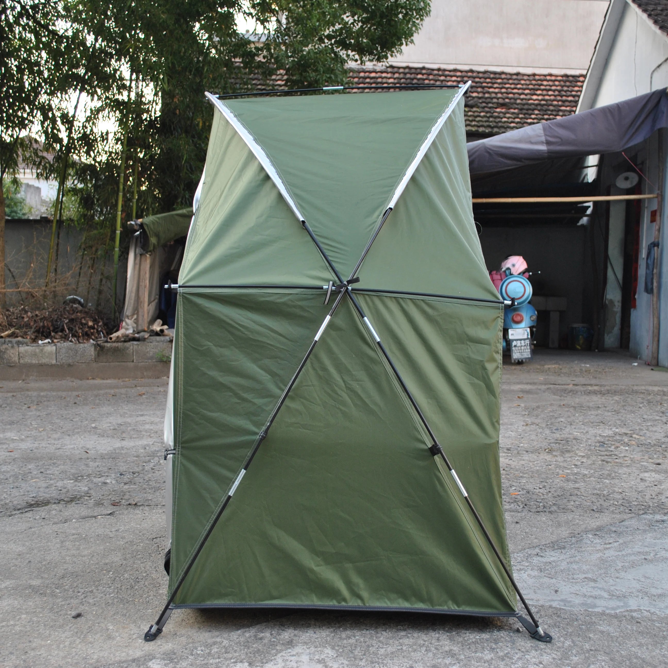 4-in-1 Camping Cot Tent, Backpacking 1 Person Camping Tent, Tent Cot Folding Off the Ground Tent,Fishing Tent,Excluding bed