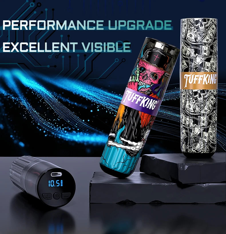New polymer plastic shell power pen tattoo machine motor machine personalized pattern hot selling tattoo pen wholesale
