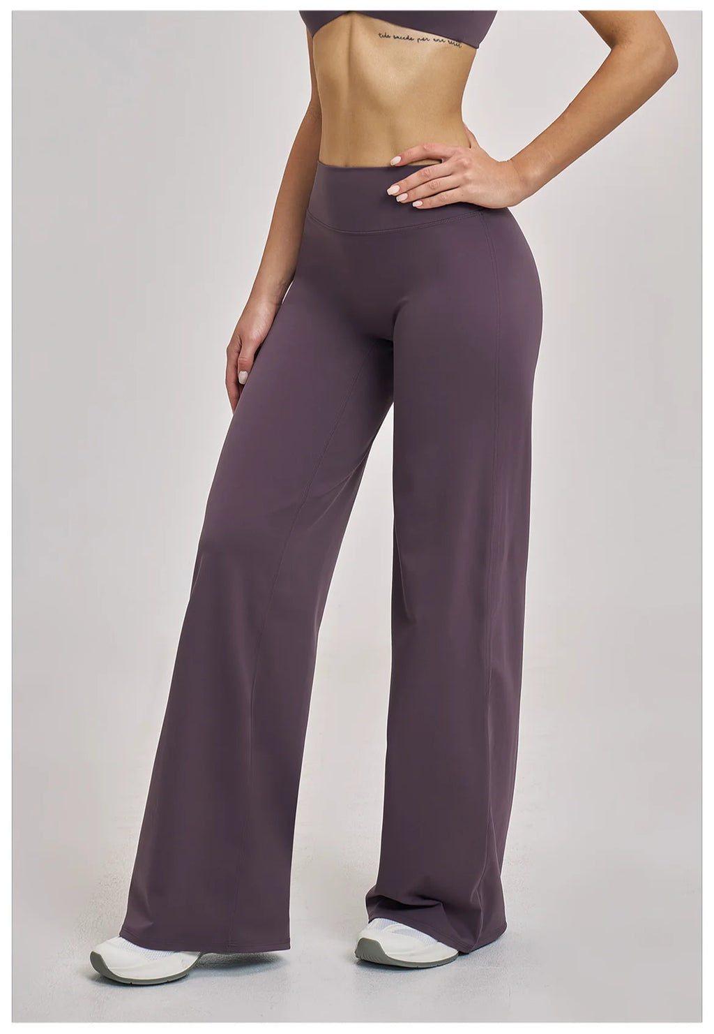 Women's Sports Yoga Pants High Waisted Straight Flared Trousers Running Fitness Sport Trousers Female Gym Casual Sports Pants
