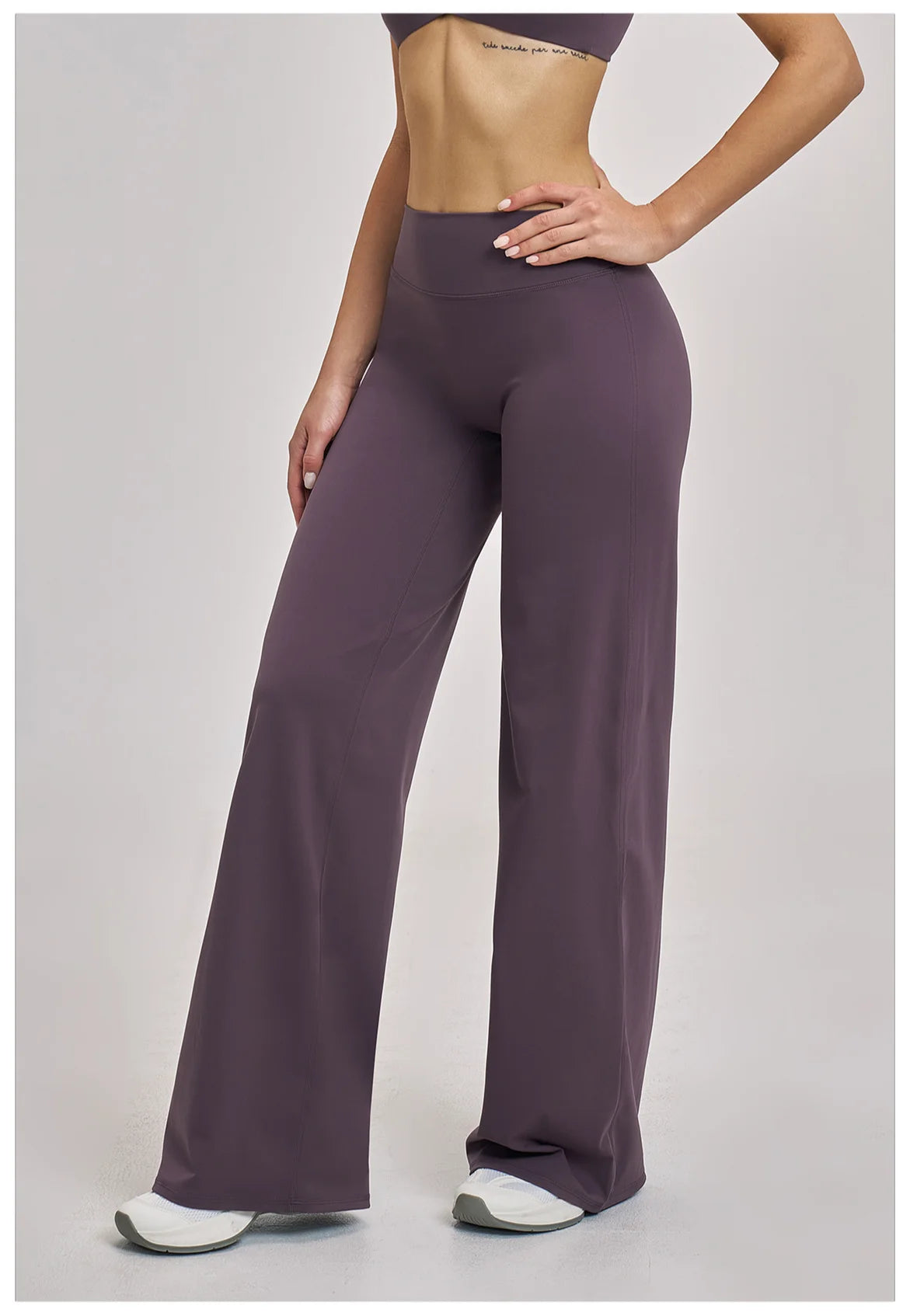 Women's Sports Yoga Pants High Waisted Straight Flared Trousers Running Fitness Sport Trousers Female Gym Casual Sports Pants