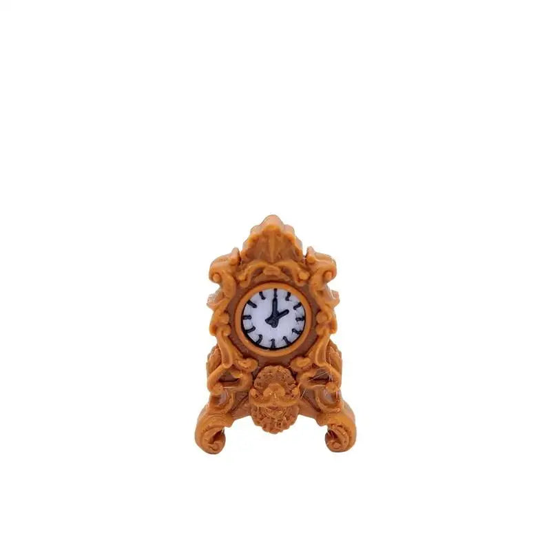 1Pcs 1:12 Scale Dollhouse Miniature Clock Old Style Table and Floor Clocks for Display and Dollhouse Scene Decor