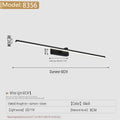 Modern Bathroom 100cm Mirror-front Lamp Bedroom Bedhead Home LED Wall Lights Aluminum Simple Strip Indoor Makeup Mirror Lighting