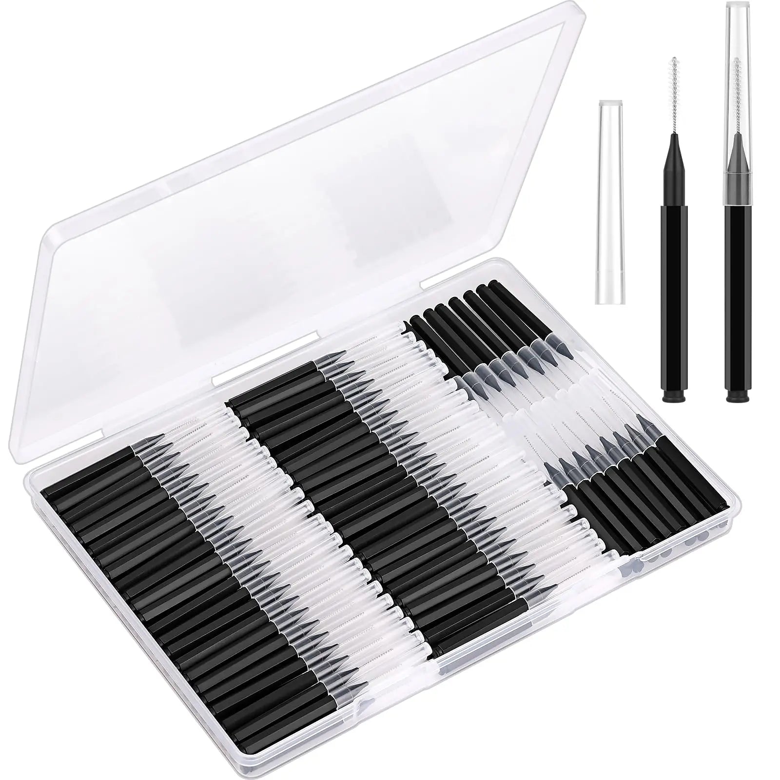10/50PS Portable Mini Eyebrow Brushes Disposable Eyelash Brow Lifting Brush Applicators Lash Extension Comb Beauty Makeup Tools