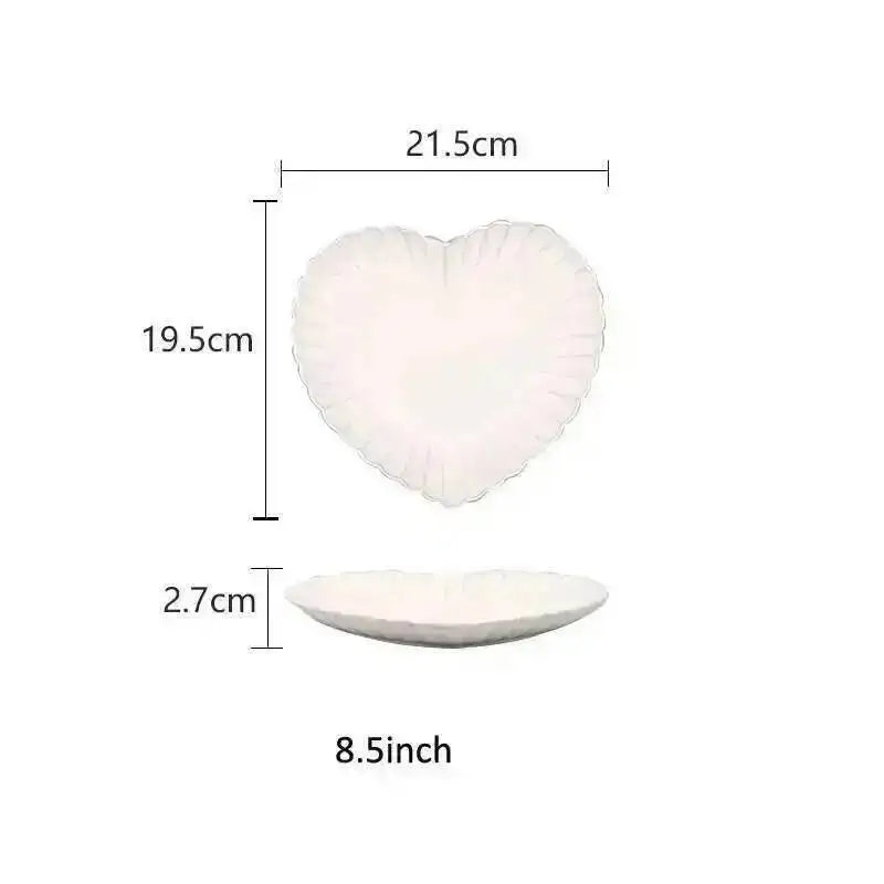 Kiln Changing Japanese Dinner Plates Ceramic White Glaze Tableware Set Western Steak Dish Salad Bowl Spoon Home Hotel Dinnerware