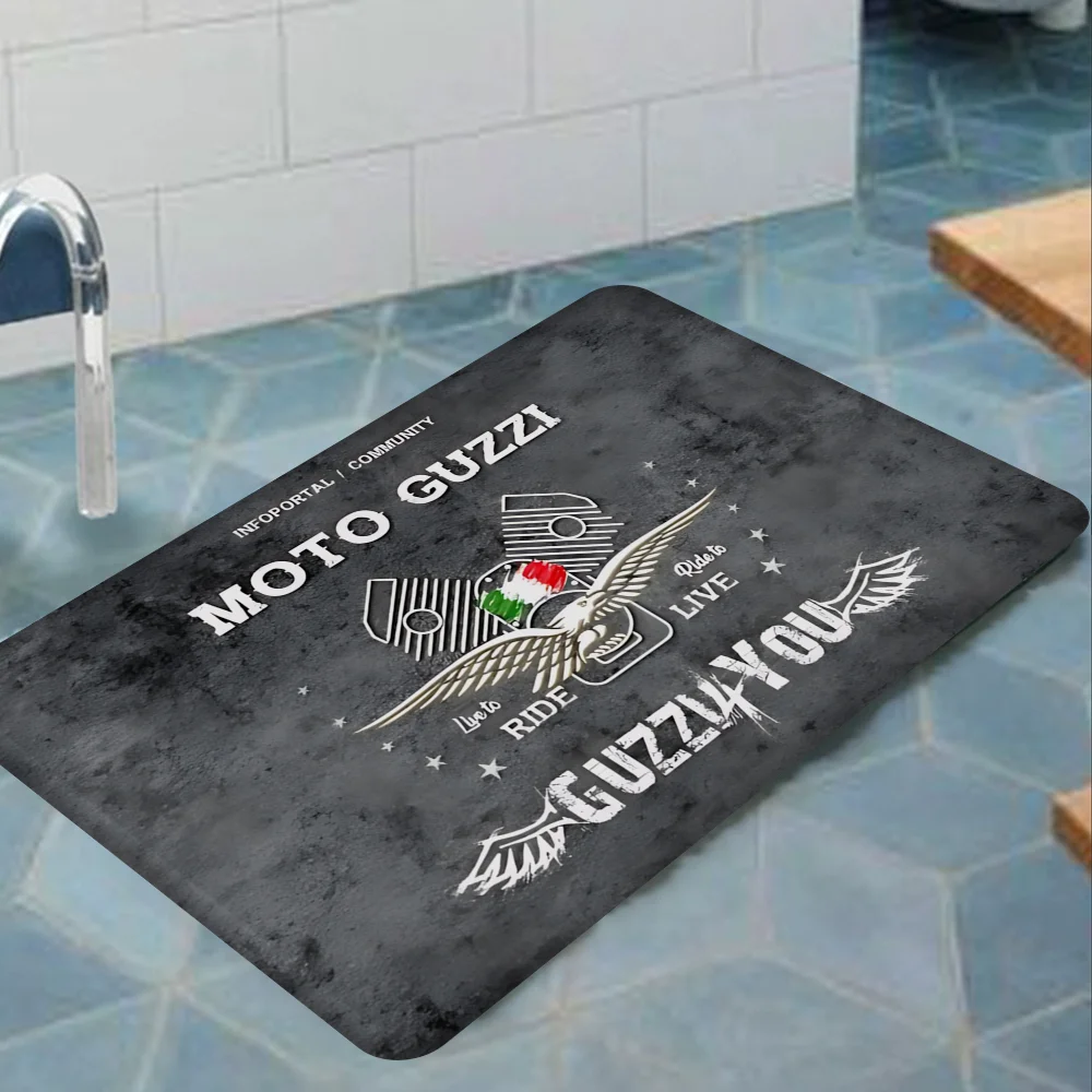 Moto G-Guzzi Motorcycle Room Mats Cheaper Anti-slip Modern Living Room Balcony Printed Modern Home Decor