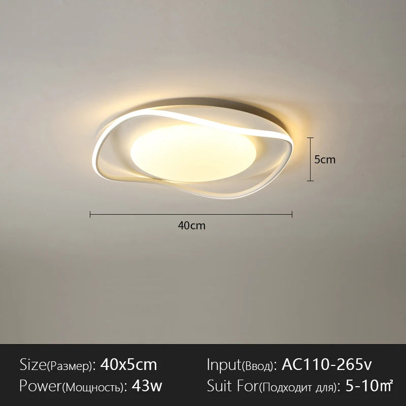 Modern Simplicity LED Chandelier Headlight Indoor Lights For Bedroom Study Living Room Lighting Lamps Lustres Home Decoration