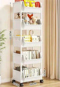 NEW Kitchen Storage Trolley Bookshelf Slit Storage Cabinet Bathroom Living Room Home Organizer Rack Kitchen Corner Narrow