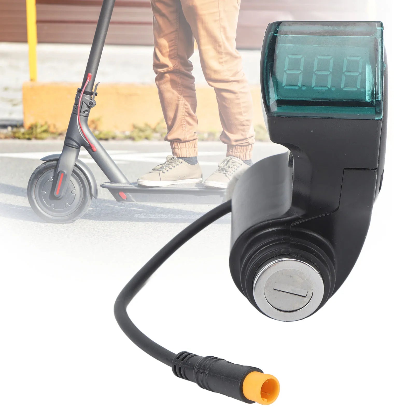 Scooter Digital Display  Lock Secure and  ABS Electric Scooter Key  Lock with 2 Keys for Maintenance