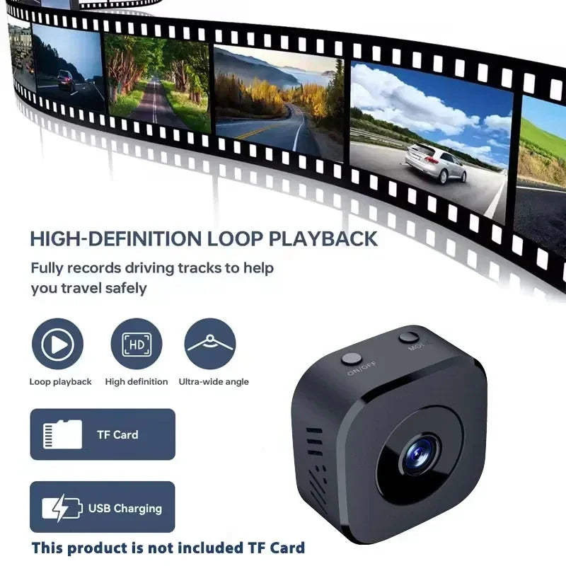 Mini Security Camera 4K Full HD Wireless WiFi Surveillance With 2 Way Audio Motion Detection Intelligent Infrared Night Vision
