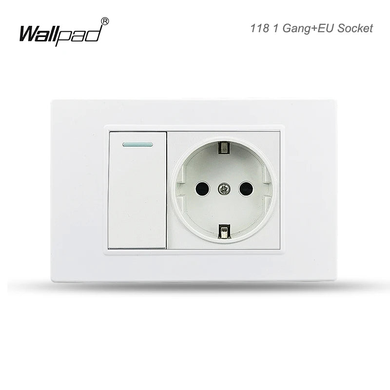 118 PC 1 2 3 4 Gang 2 3 Way Push On Off  Wall Switch Wallpad White Fireproof Plastic Panel US BR l IT IL EU Light Interruptor