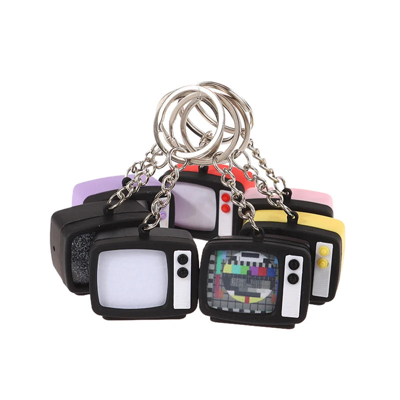 Creative Mini Retro Television Keychain Miniature Television Tv Model Toy Creative Children Toy Keychain Pendant