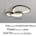 Modern Round LED Ceiling Light with Adjustable Brightness for Living Room Bedroom Dining Room Home Decor Lusters Luminaires