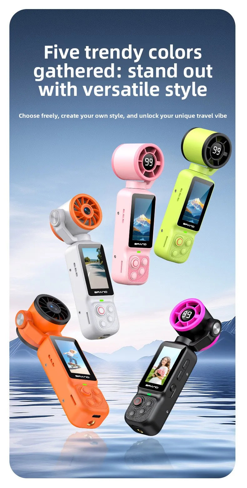 HD Handheld Sports Camera Mini Portable Video Recorder Anti Shake Action Camera for Vlog Audio Recording Students