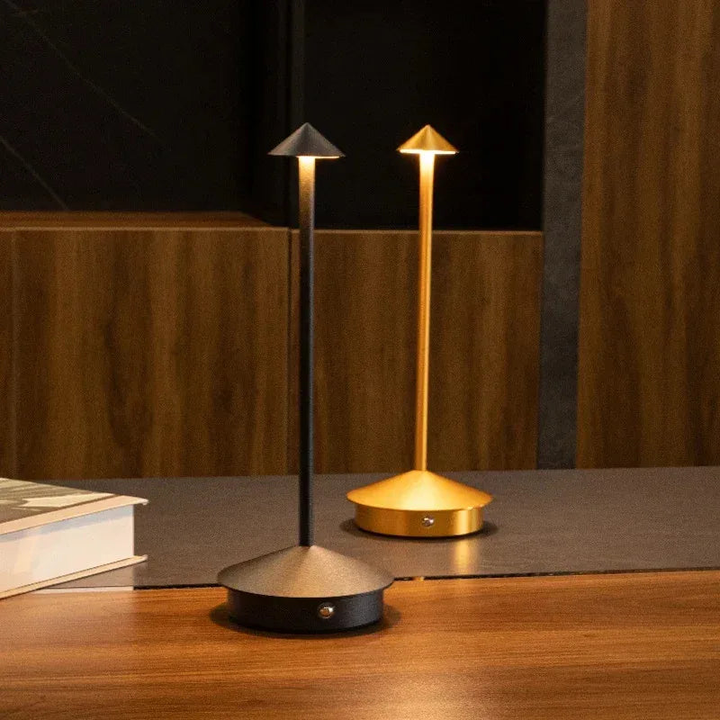 Rechargeable Table Lamp Creative Dining Touch Led Hotel Coffee Pina Pro Table Lamp Lampada Bedside Lamp Decorative Desk Lamp