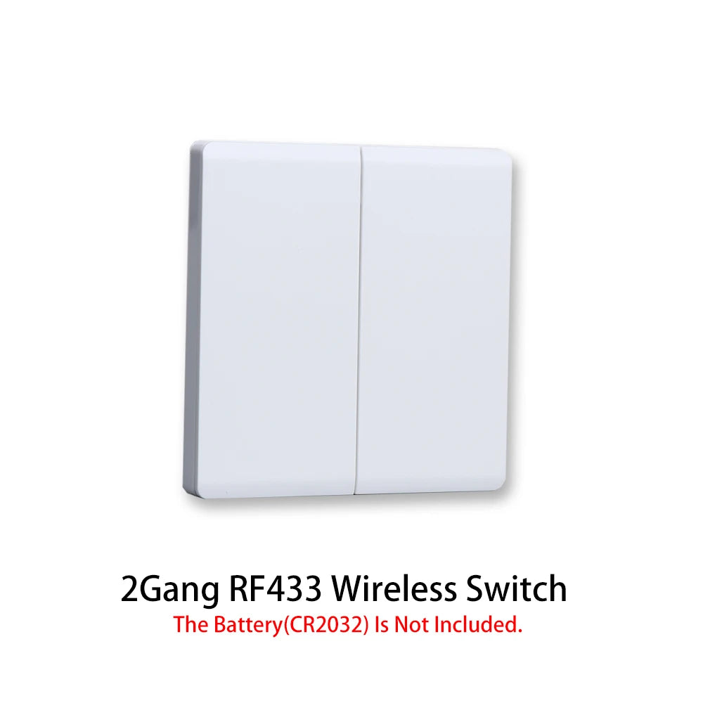 1/2/3Gang Smart Wireless Switch RF 433 Mhz 86 Portable White/Gray Home Wall Panel Buttons Remote Control Light Module Receiver