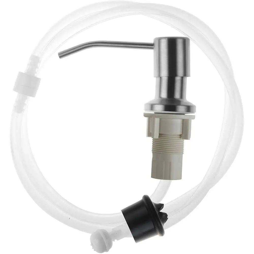 Stainless Steel Soap Dispenser Bathroom Kitchen Sink Mounted No-spill Water Pump Dishwashing Liquid Lotion Dispenser