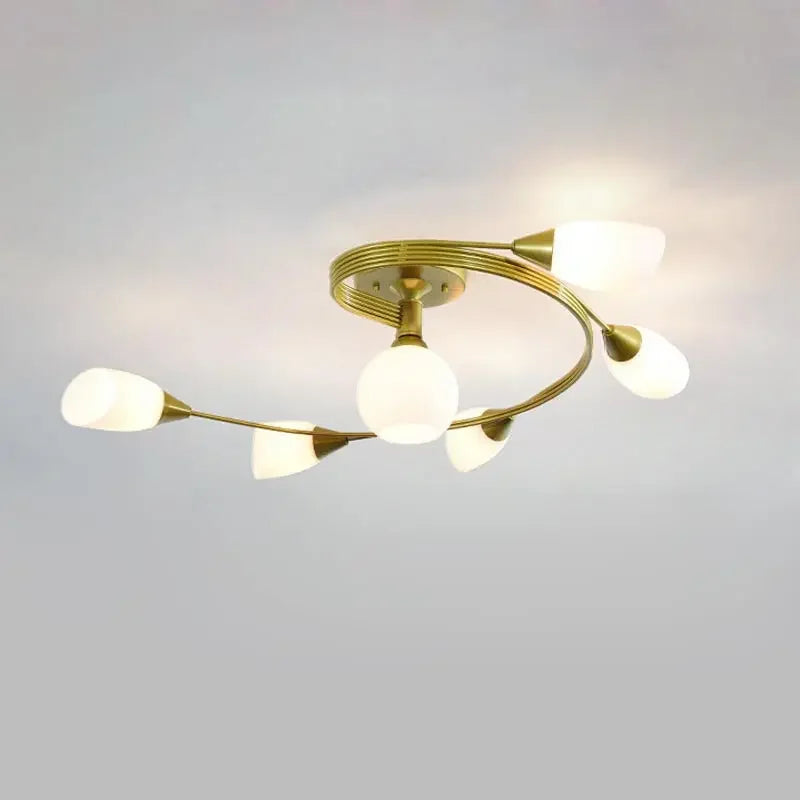 2025 Modern Led Ceiling Chandelier Nordic Glass Lamp Bedroom Kitchen Living Room Dining Room Decoration Home Ceiling Light Fixtu