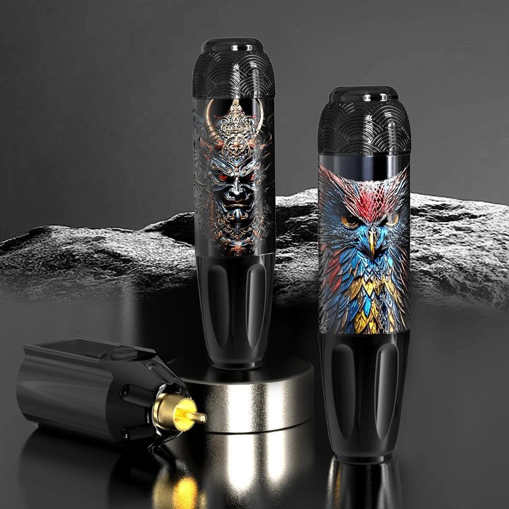 Goldplume Tattoo Set New Tattoo Pen Set Permanent Makeup Tattoo Machine Set Transparent Tattoo Power Supply Set