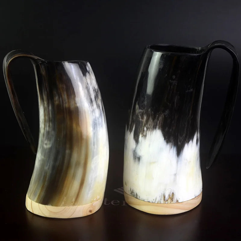 Whiskey Shot Glasses Real Horn Mugs Wine Goblet Drinking Viking Cups-Food Safety and One Year Warranty