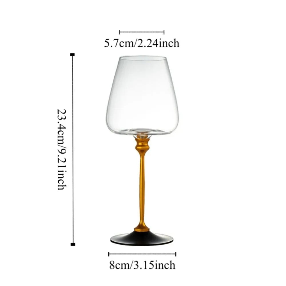Unique Clear Rotating Glass Wine Glasses Ergonomic Holder Thickened Base Crystal Goblet 500ml Wine Decanter Glass Cup Whiskey