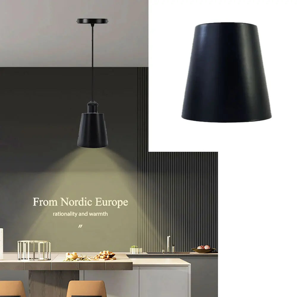 Modern Metal Pendant Lampshade for Stylish Dining Rooms Lighting Trendy Cafe Shops Suitable for Chandeliers Wall Lamps