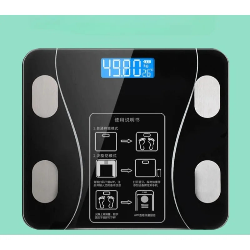 Electronic scale - Home-use, simple charging model, precise measurement, monitoring, healthy weight scale, body fat scale