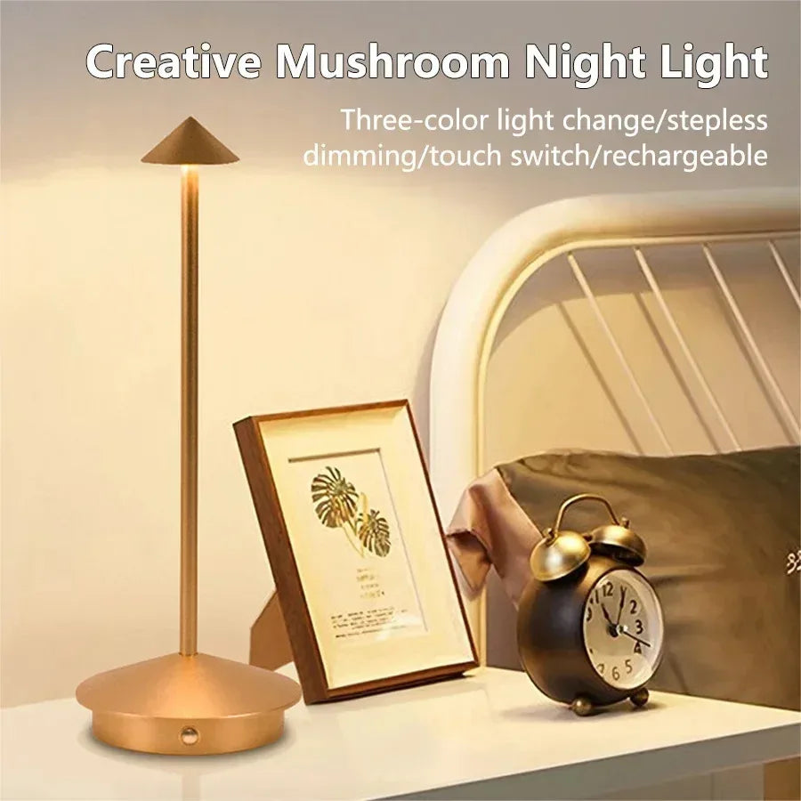 Hotel Rechargeable Table Lamp Creative Dining Touch Led Bar Coffee Pina Pro Table Lamp Lampada Da Tavolo Decorative Desk Lamp
