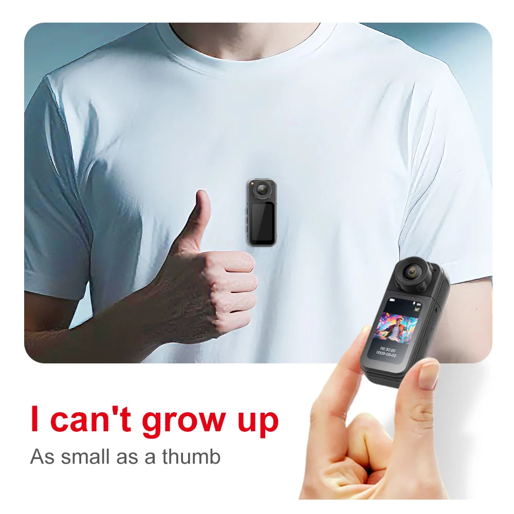 Thumb Camera Motion HD Pocket Camera DV Pet First-Person POV Camera for Outdoor Carrying and Cycling Recording