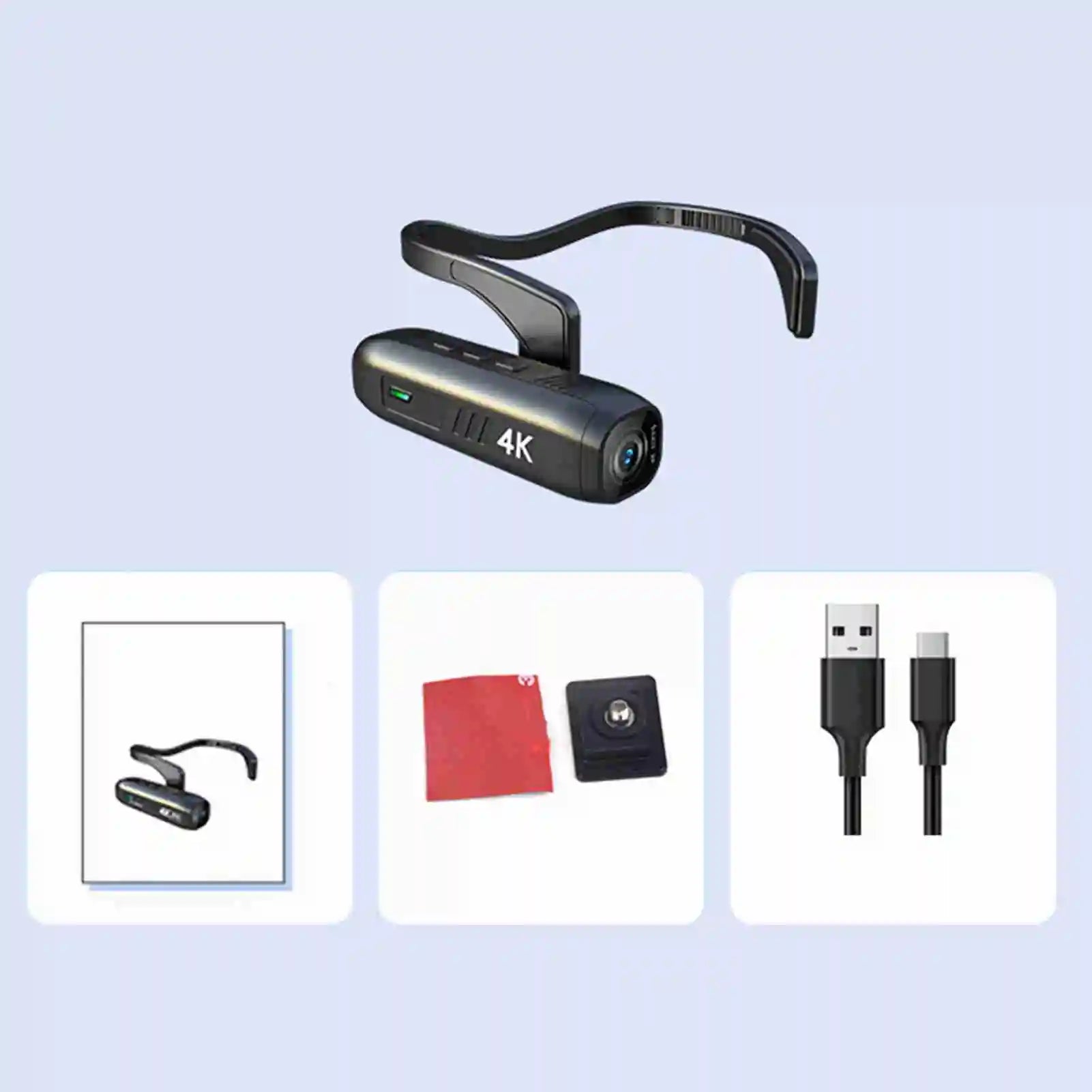 Head Mounted Camera 4K 30FPS Anti Shake and 120° Wide Angle Lens Video Camera wearable video camera 4k